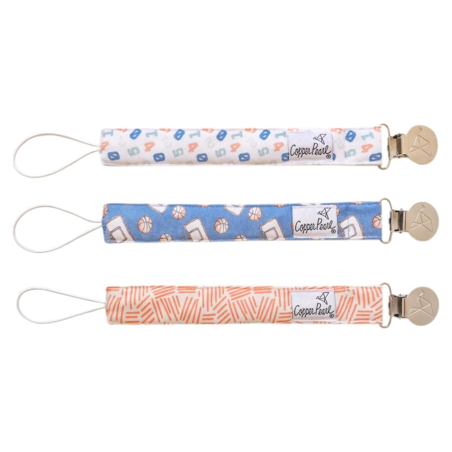 Juego de 3 Clips para Chupete Copper Pearl Dunk - Estilo y Función