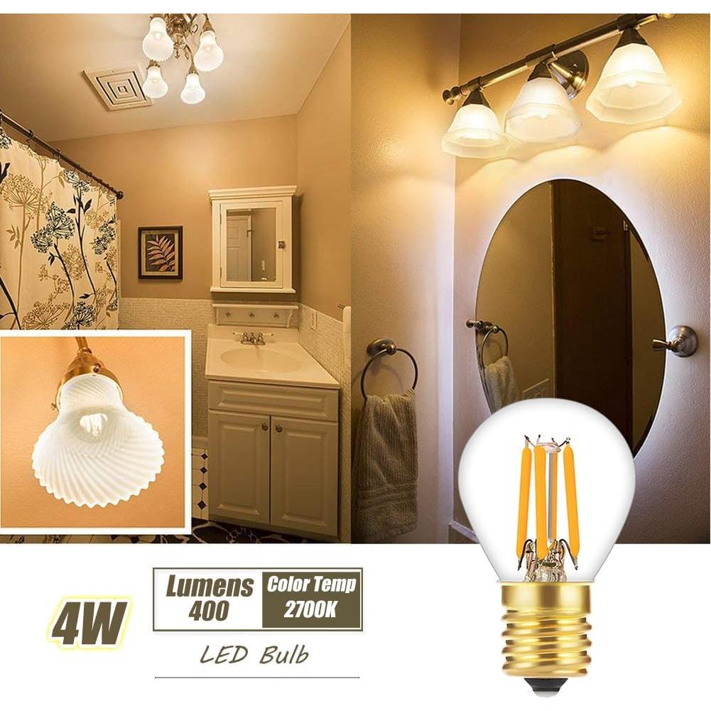 Bombilla LED Filamento Tsunetani S11 4W E17 2700K 2 Piezas