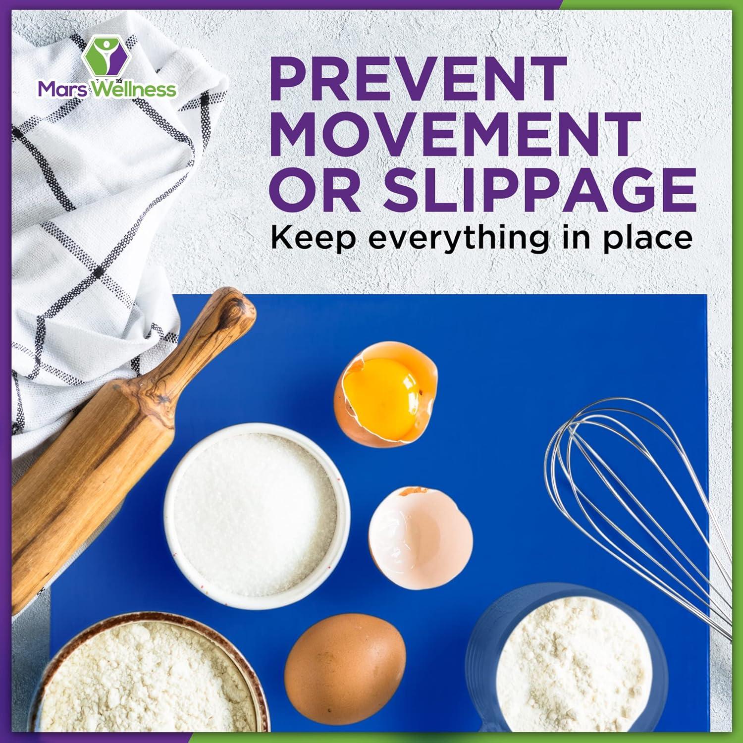 Material Antideslizante de Silicona Mars Wellness 20x91 cm Azul