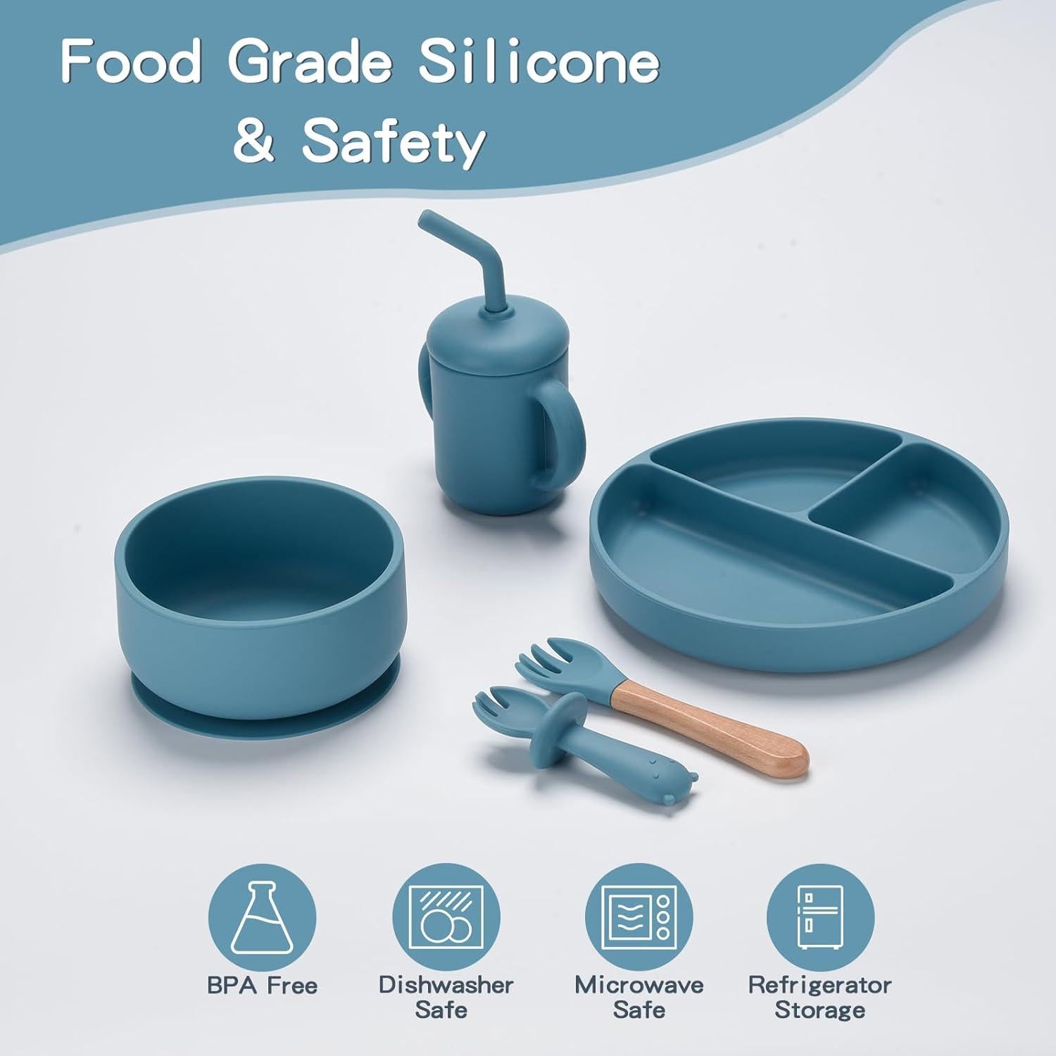 Juego de Alimentación de Silicona SILI FACTORY 13 Piezas Bebés