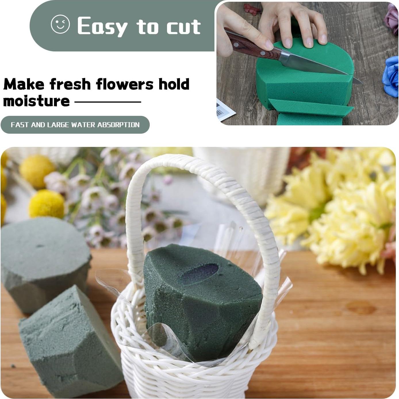 4 Bloques de Espuma Floral Redonda SUPKING 8 cm para Arreglos