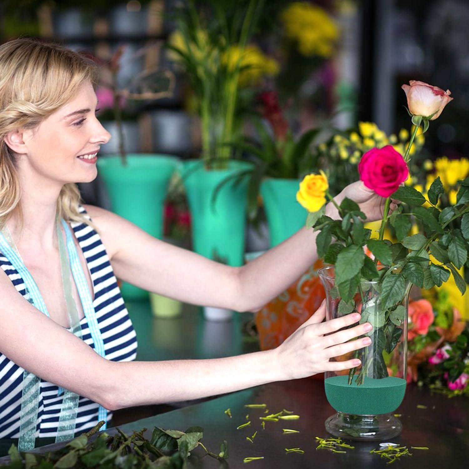 4 Bloques de Espuma Floral Redonda SUPKING 8 cm para Arreglos