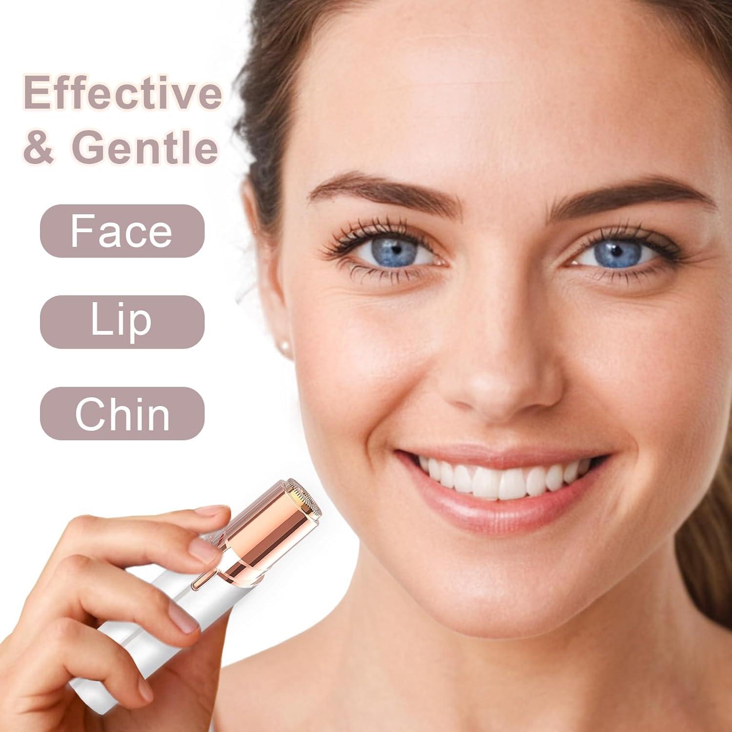 Afeitadora Facial Indolora Tuokiy HH-1W USB Blanca Compacta