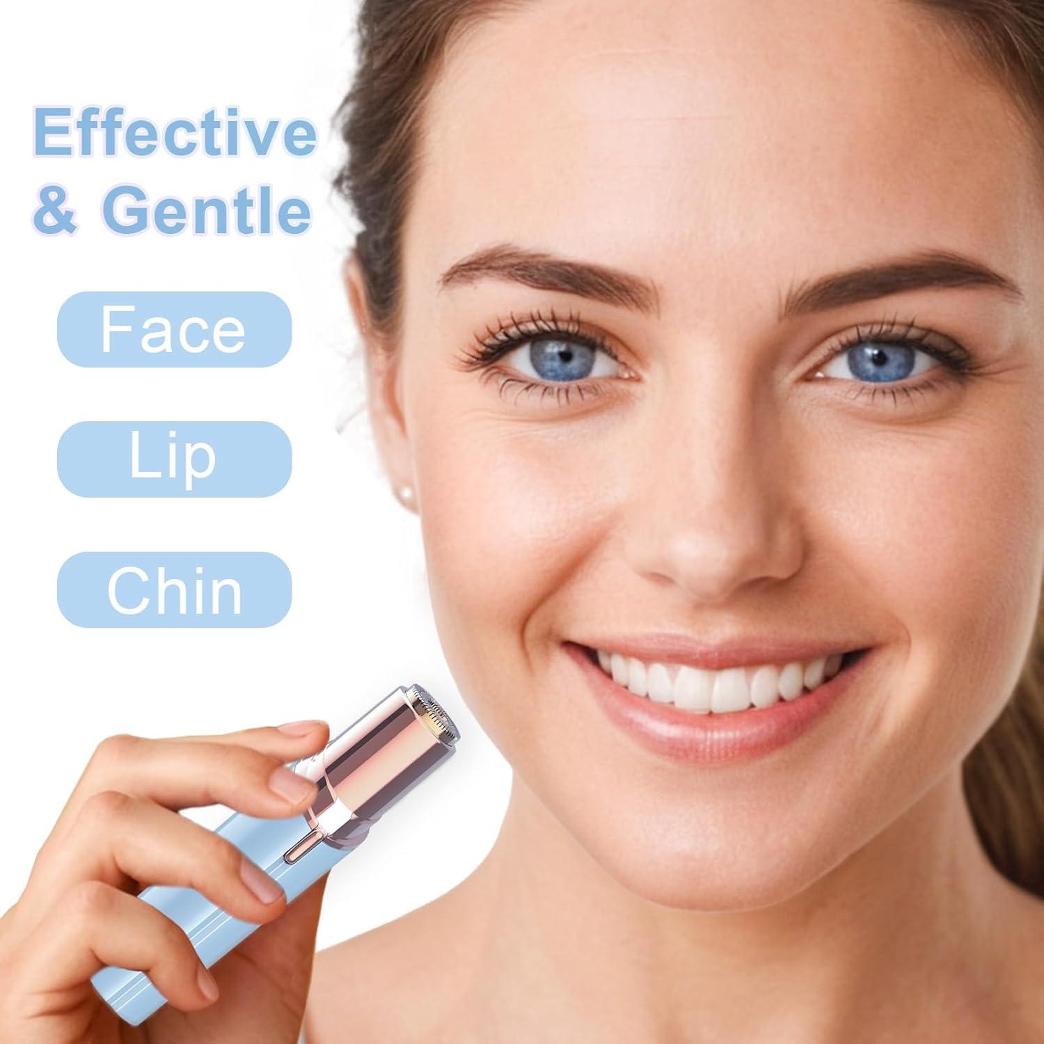 Afeitadora Eléctrica Facial para Mujeres Tuokiy T1-3HB con 3 Cabezas