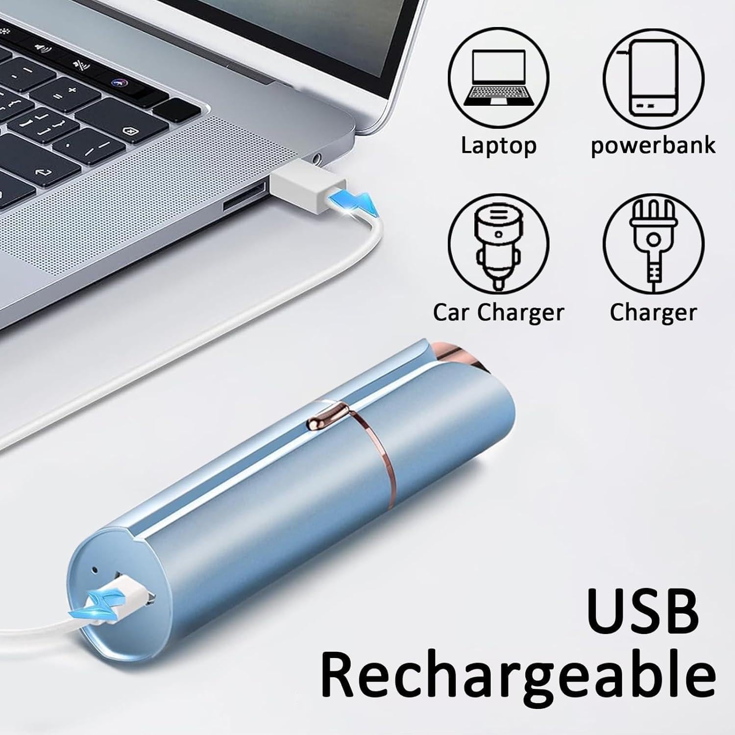 Afeitadora Eléctrica Facial para Mujeres Tuokiy T1-3HB con 3 Cabezas