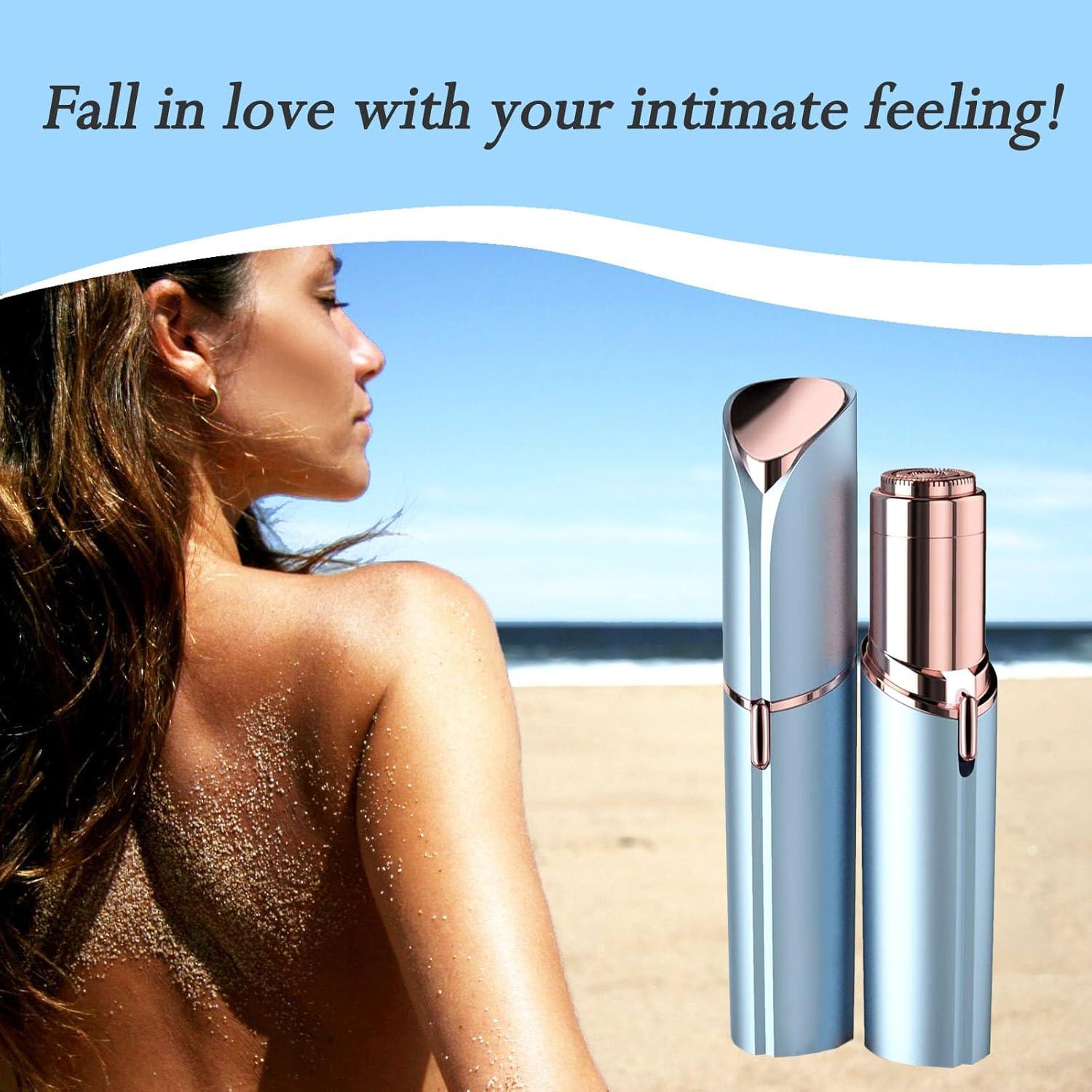 Afeitadora Eléctrica Facial para Mujeres Tuokiy T1-3HB con 3 Cabezas