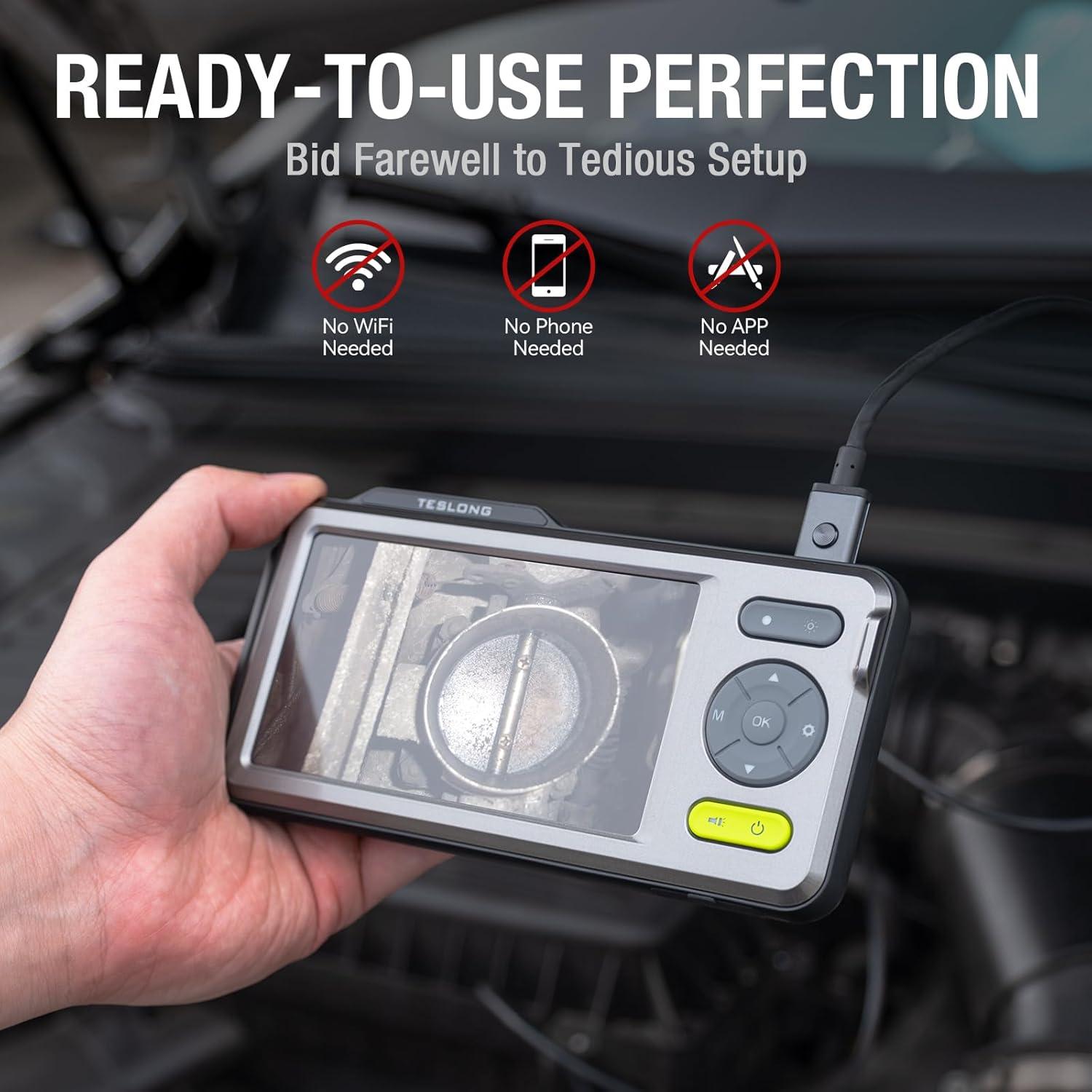 Cámara de Inspección Doble Lente Teslong NTS500B 5mm HD 1.52m