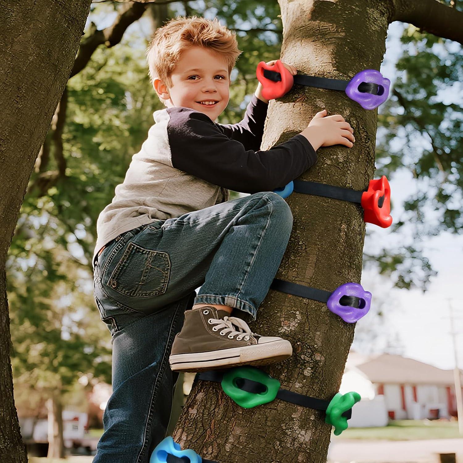 Agarraderas de Escalada TOPNEW para Árbol Ninja - 12 Piezas