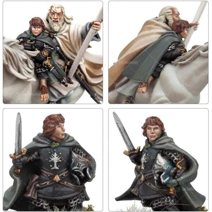 Miniaturas Games Workshop Gandalf y Peregrin 11x5x15 cm