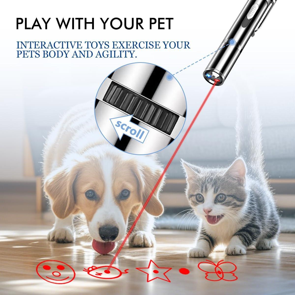 Puntero láser para gatos Yiwu 9127 con 3 modos y USB