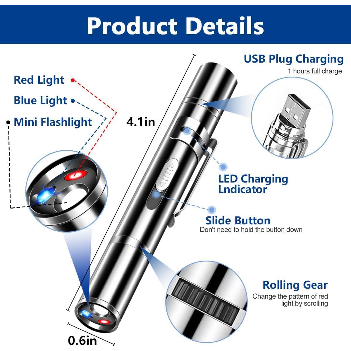 Puntero láser para gatos Yiwu 9127 con 3 modos y USB