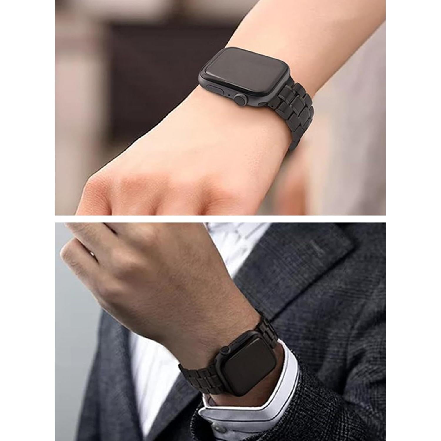 Banda de Metal Chuangshiji para Apple Watch 38mm 40mm 41mm - Negro