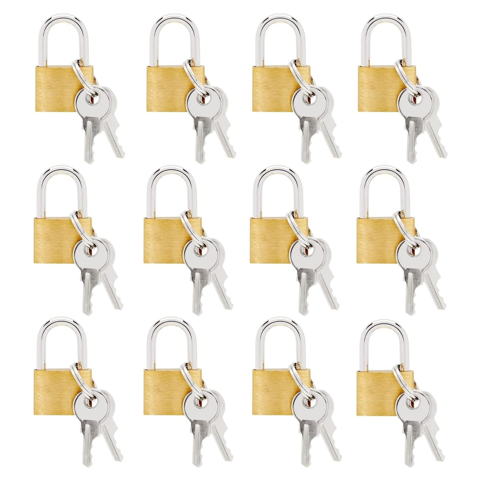 Juvale Mini Candados de Seguridad con Llaves - 12 Piezas 1.78cm