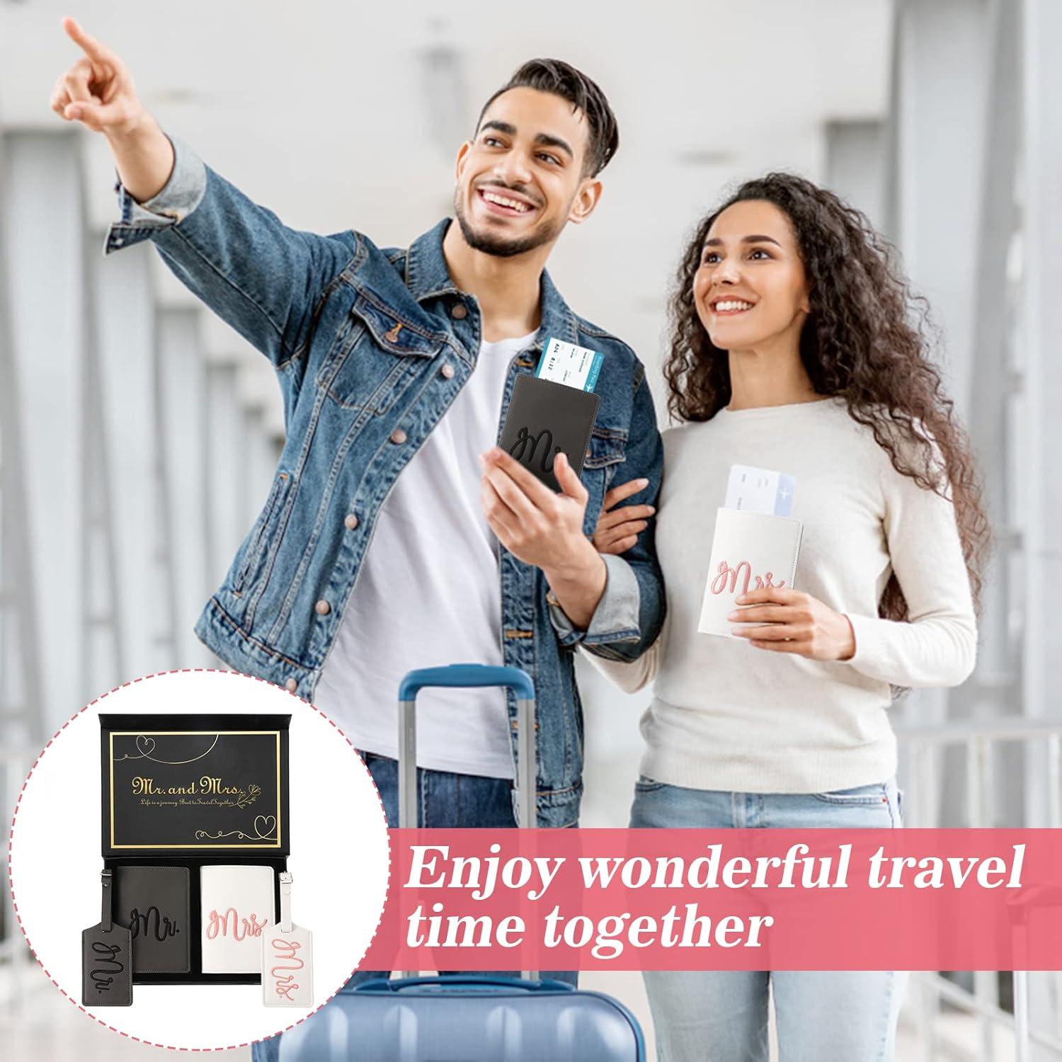 Juego de Etiquetas de Equipaje y Fundas de Pasaporte Cosweet