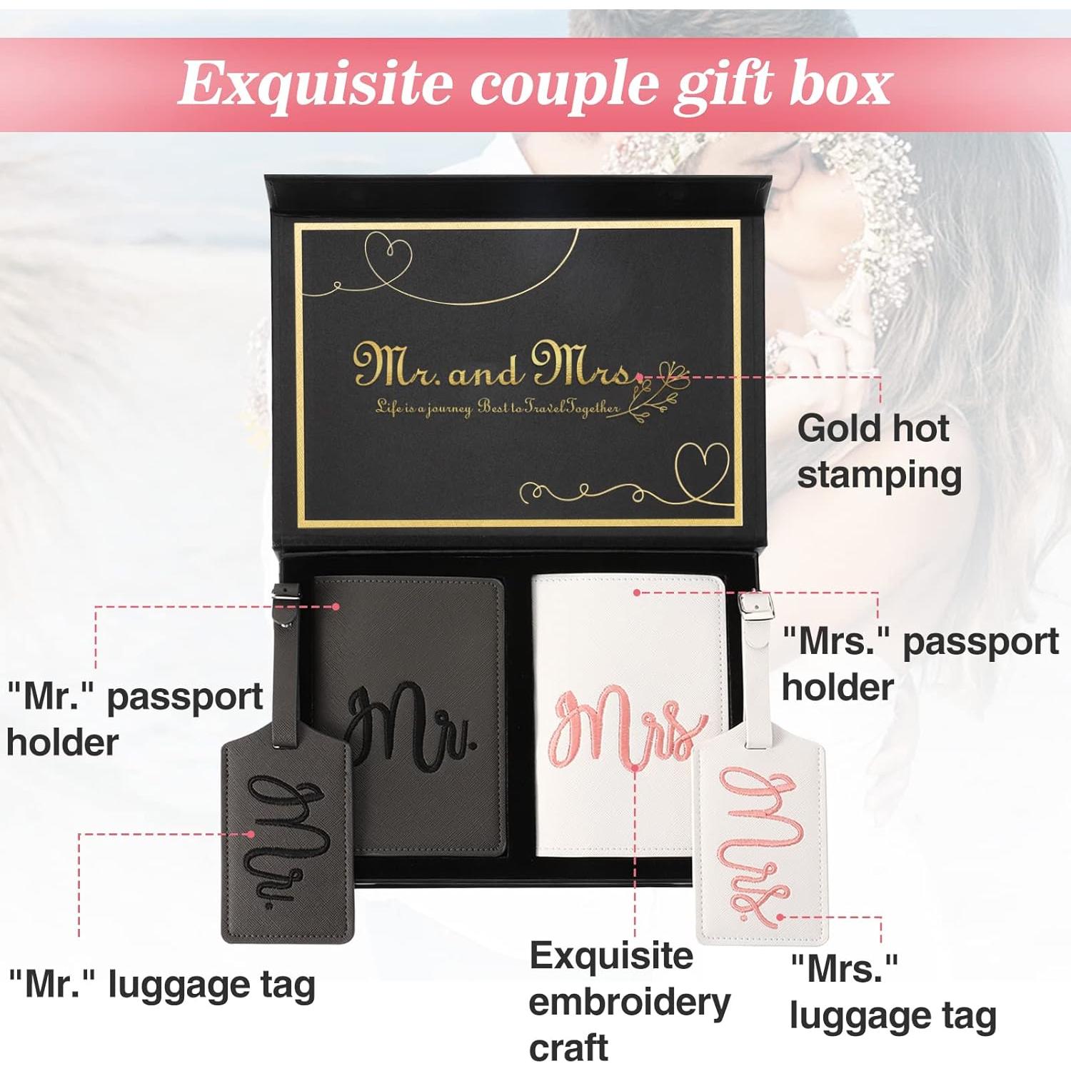 Juego de Etiquetas de Equipaje y Fundas de Pasaporte Cosweet