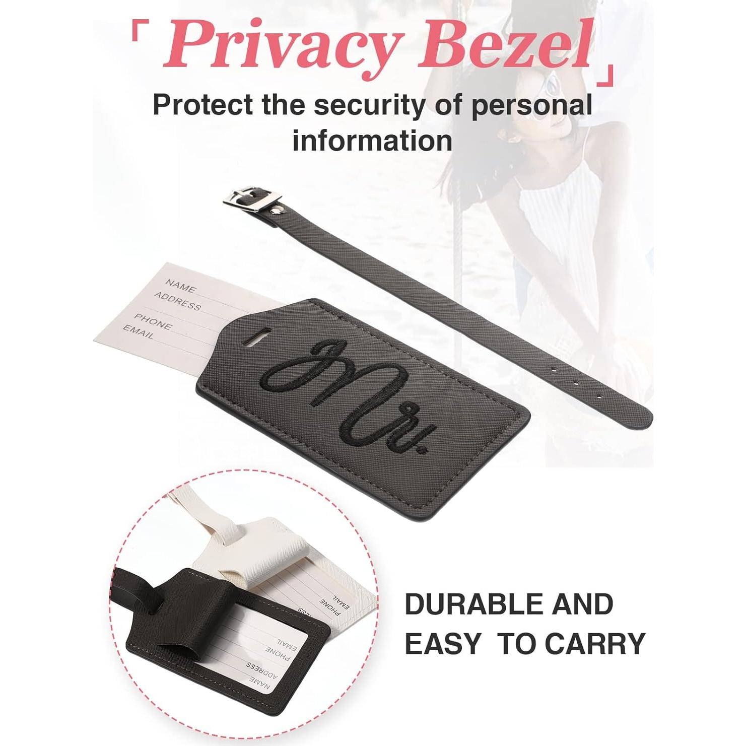 Juego de Etiquetas de Equipaje y Fundas de Pasaporte Cosweet