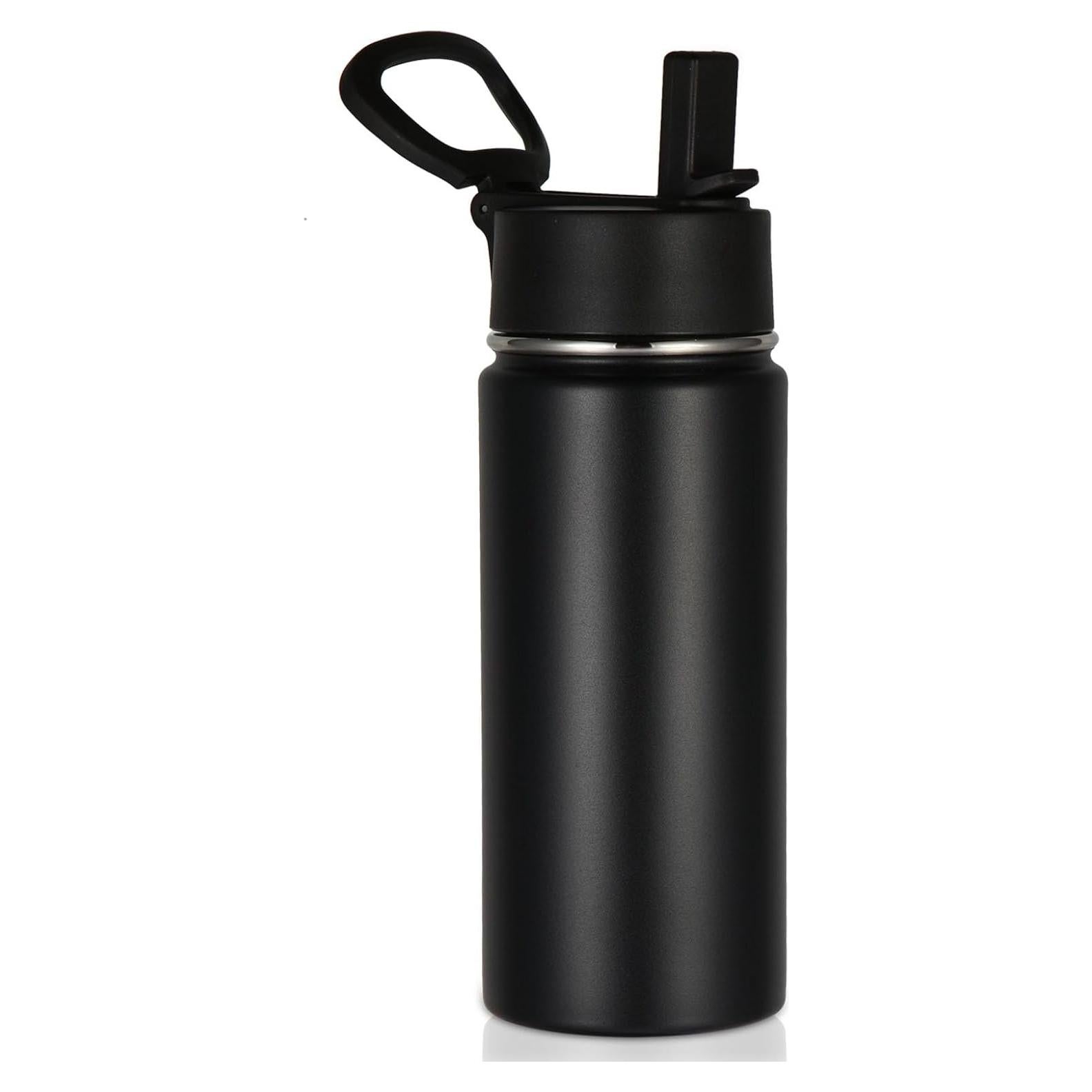 Botella de Agua Aislada Volhoply 450ml para Niños con Popote