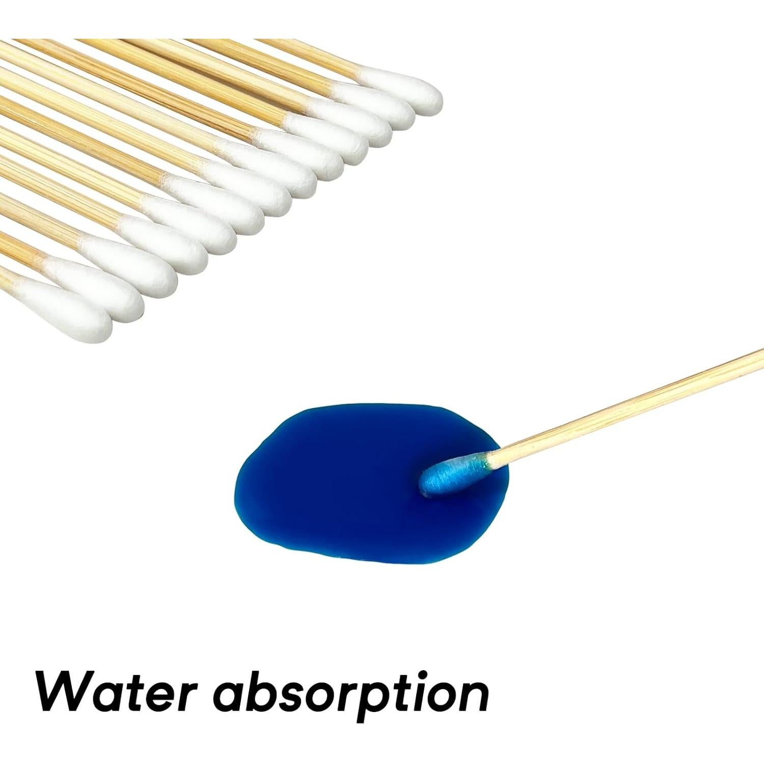 Bastones de Limpieza de Armas Egaageoi 400 Pcs Algodón 15.24 cm