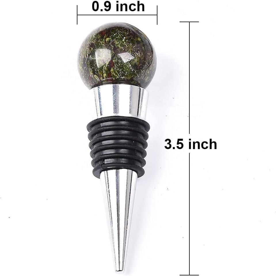 Tapón de Vino de Cristal JIC Gem - Piedra de Sangre de Dragón