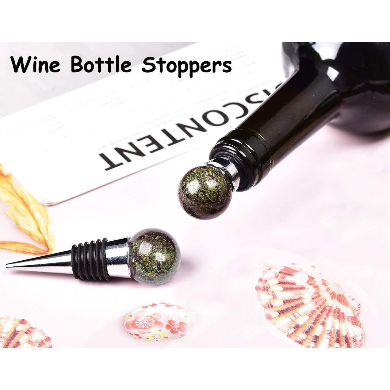 Tapón de Vino de Cristal JIC Gem - Piedra de Sangre de Dragón