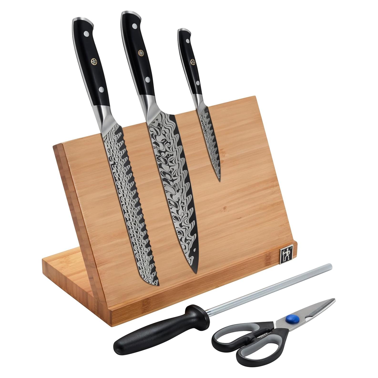 Conjunto de cuchillos de damasco magnético 6 piezas Henckels