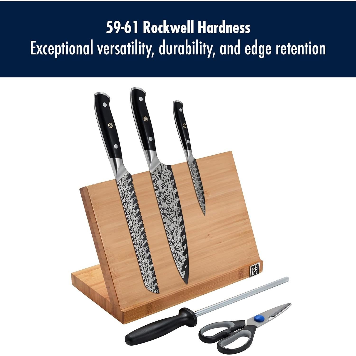 Conjunto de cuchillos de damasco magnético 6 piezas Henckels