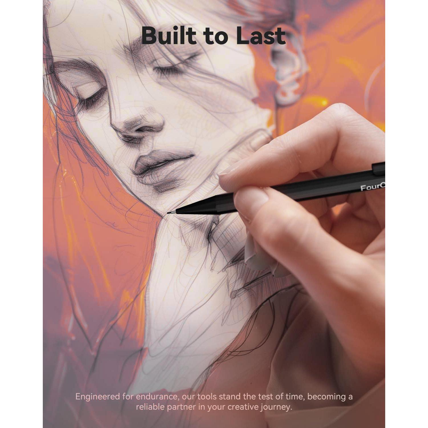 Lápices Mecánicos Metálicos Cuatro Caramelos 0.5mm - 5 Piezas