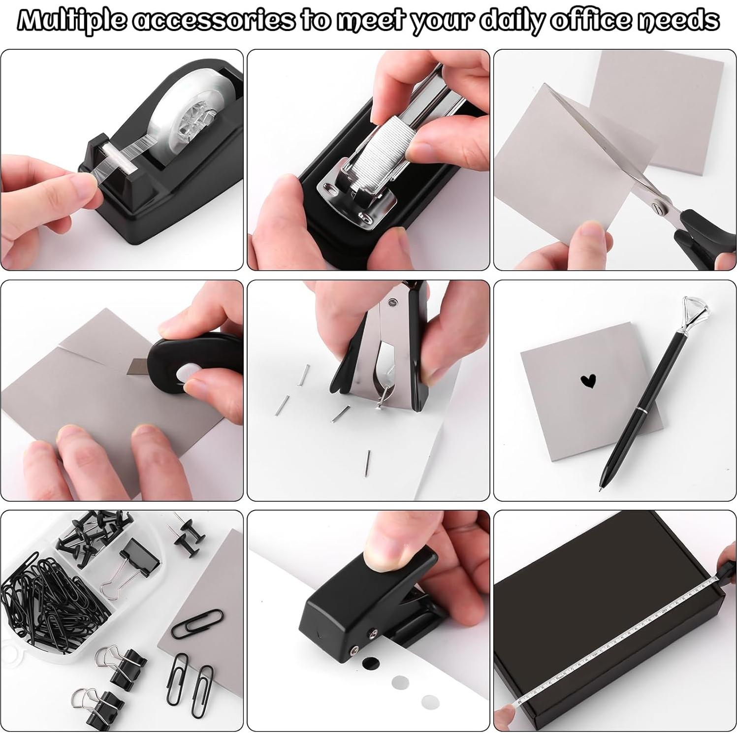 Kit de Accesorios de Escritorio Kogcmeetl Negro 12 Piezas