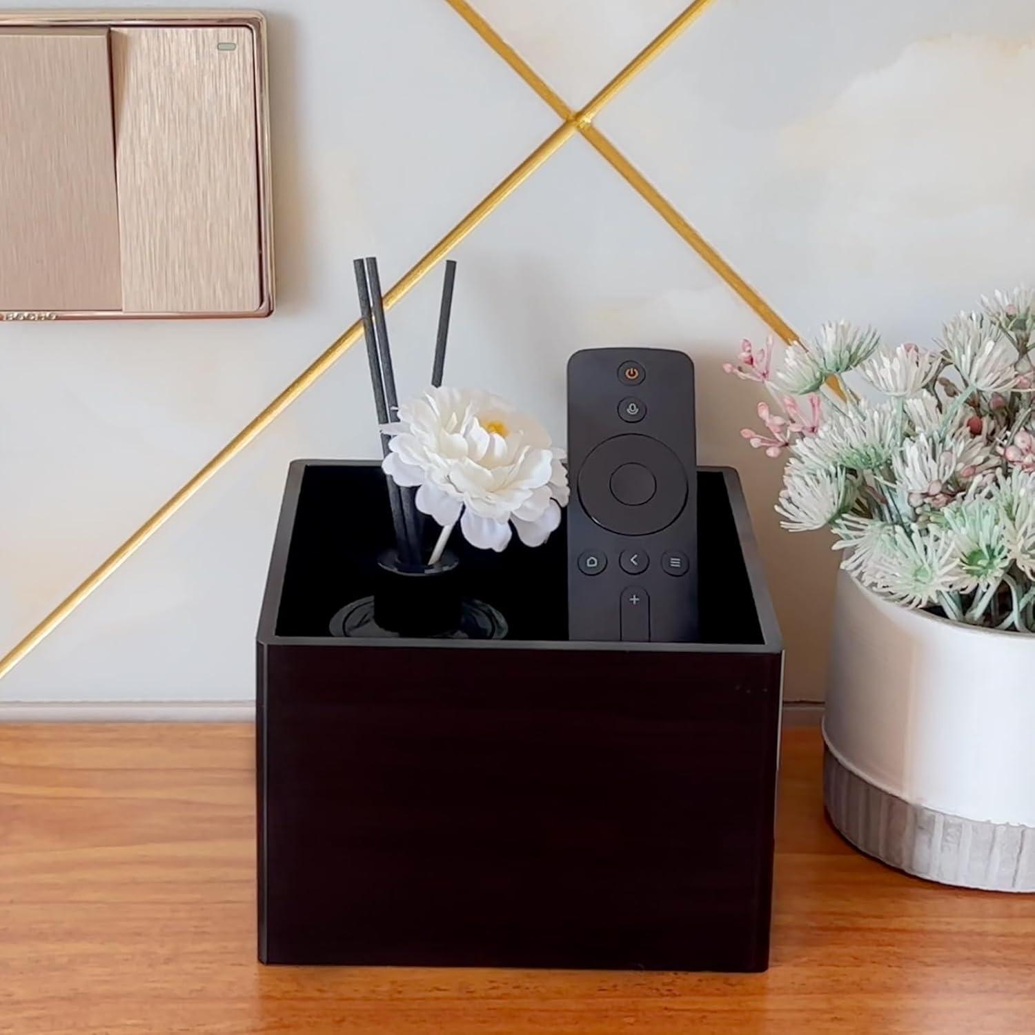 Soporte Organizador de Control Remoto DELIPPLY Acrílico Negro