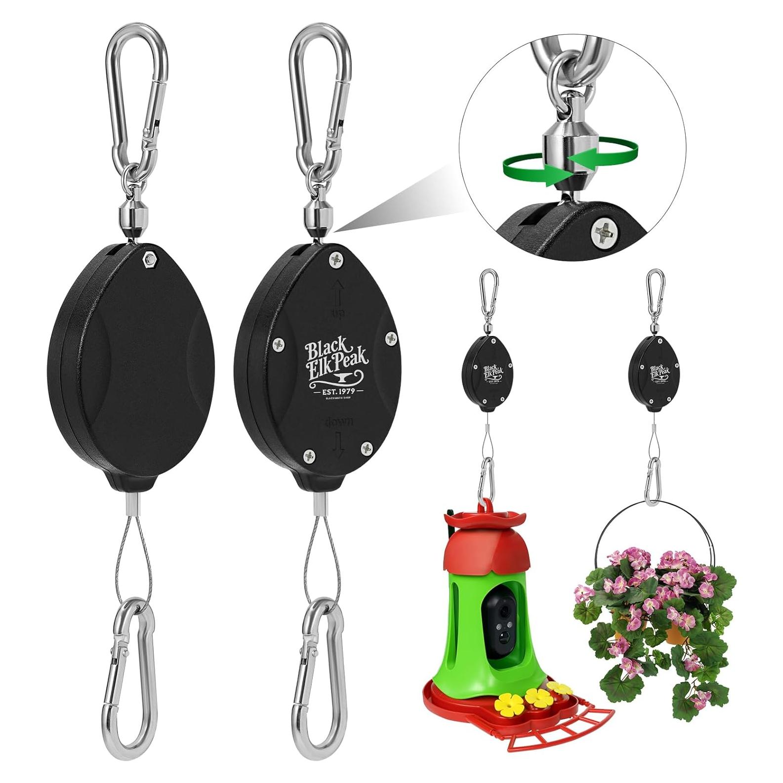 Poleas para Plantas Pico de Black Elk, Soporte Ajustable 20 kg