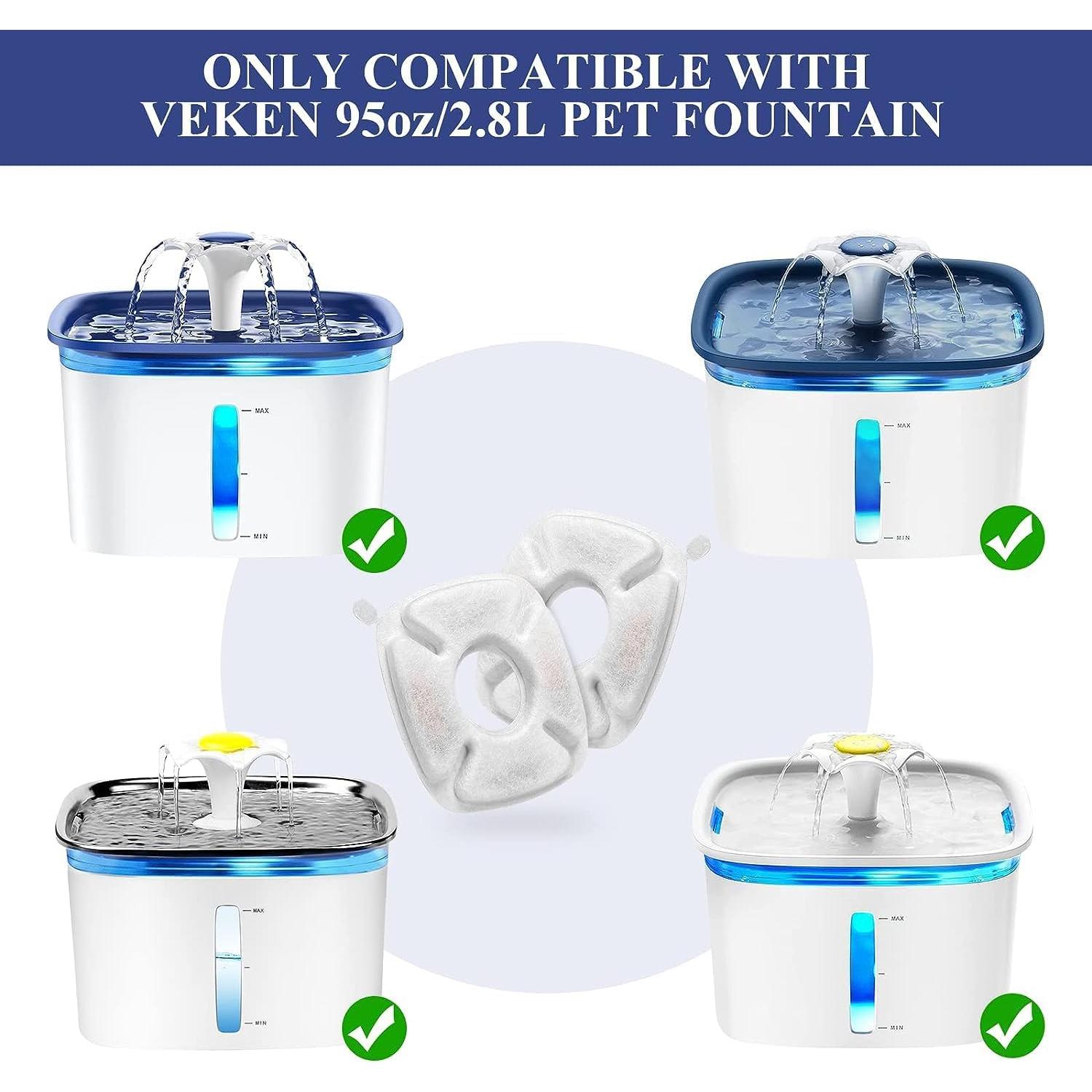 Filtros de Reemplazo para Fuente de Agua para Gatos SHUS 8 Pcs