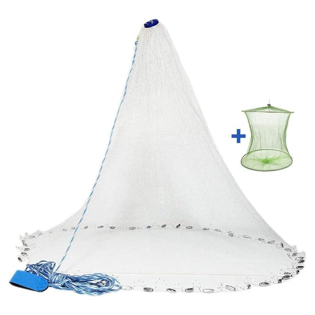 Red de Lanzamiento de Pesca Yeahmart 0.91m Nylon Plegable