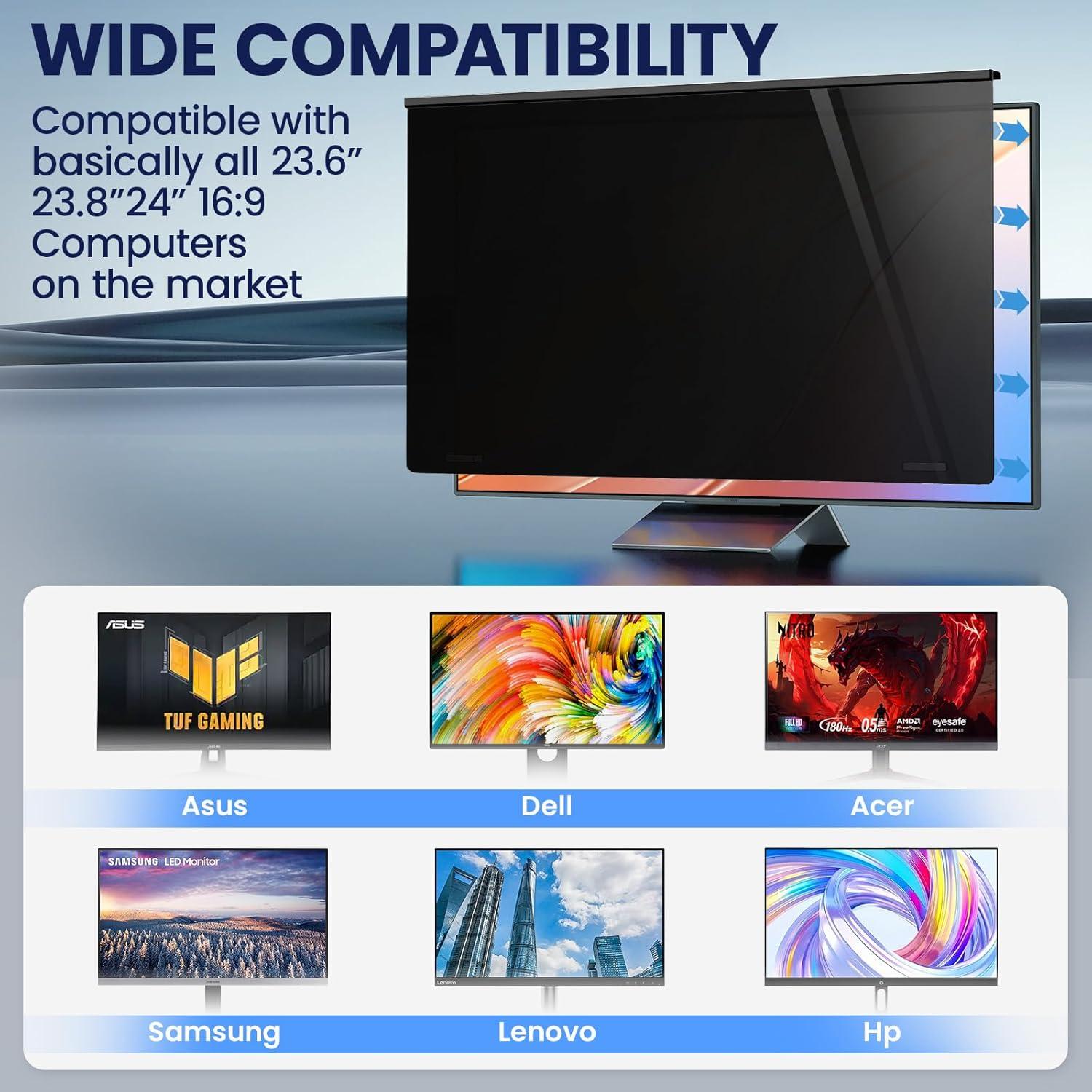 Pantalla de Privacidad Magnética 22" PJOVORY 16:10 Filtro Azul