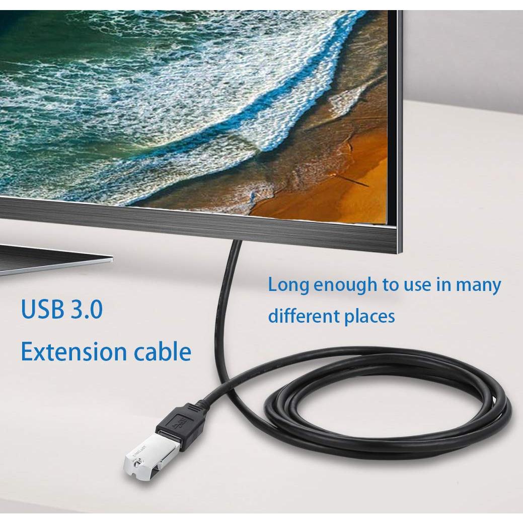 Cable Extensor USB 3.0 3m ZEQKULW Macho a Hembra Negro