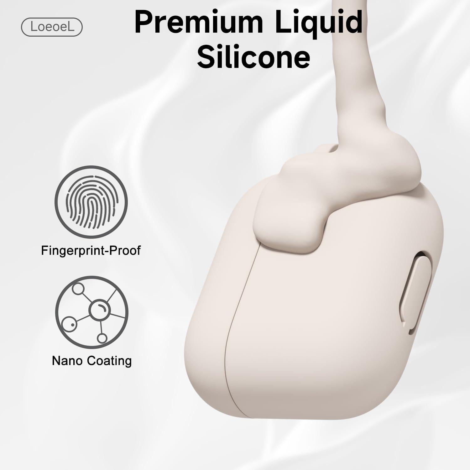 Funda Silicona Beige para Airpods 3 LoeoeL - Delgado y Elegante