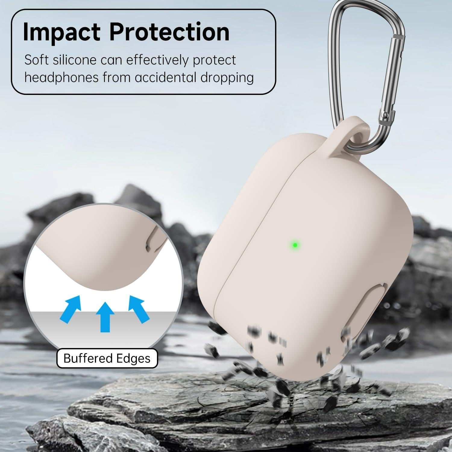 Funda Silicona Beige para Airpods 3 LoeoeL - Delgado y Elegante