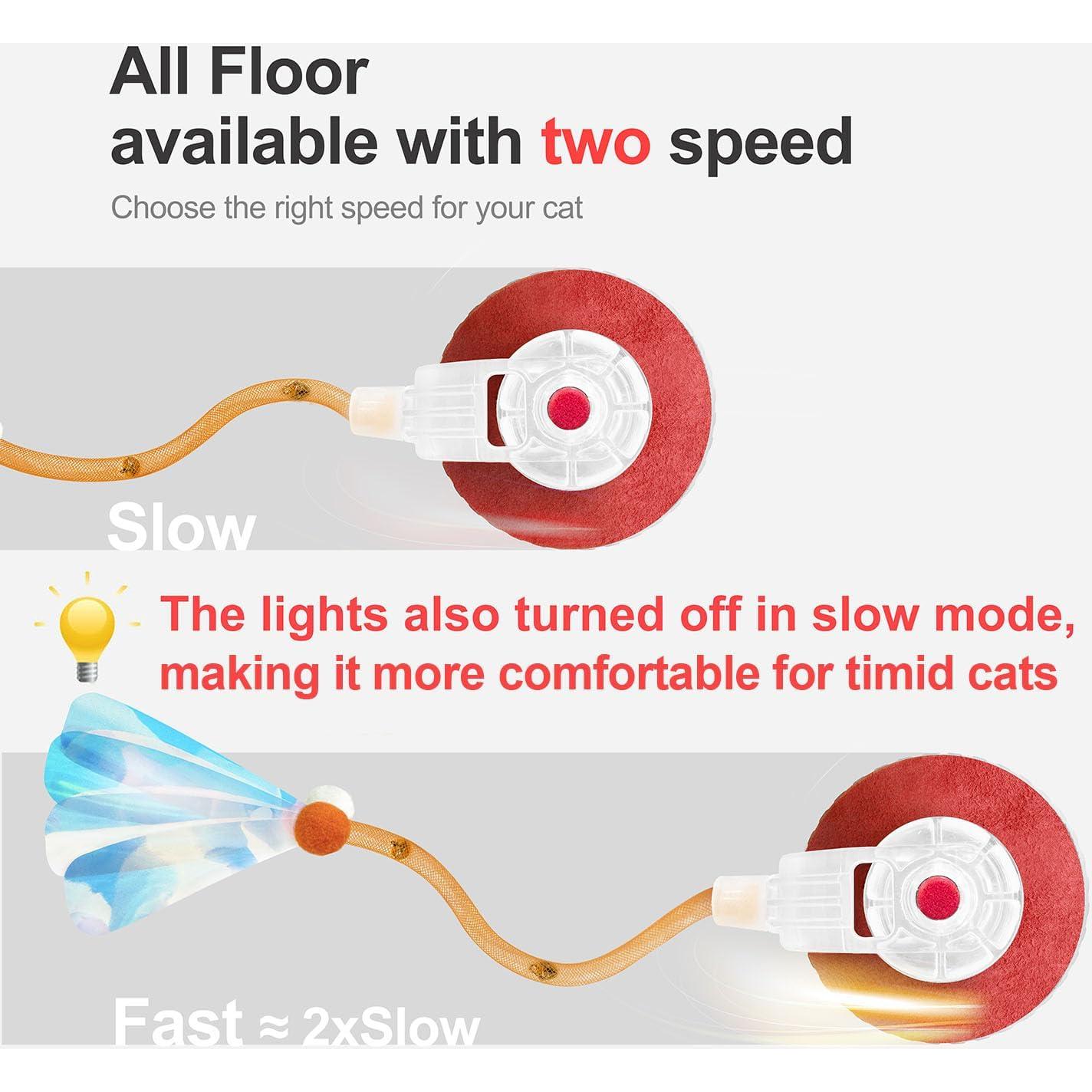 Juguete Interactivo para Gatos Jkanti Bola Ágil Naranja