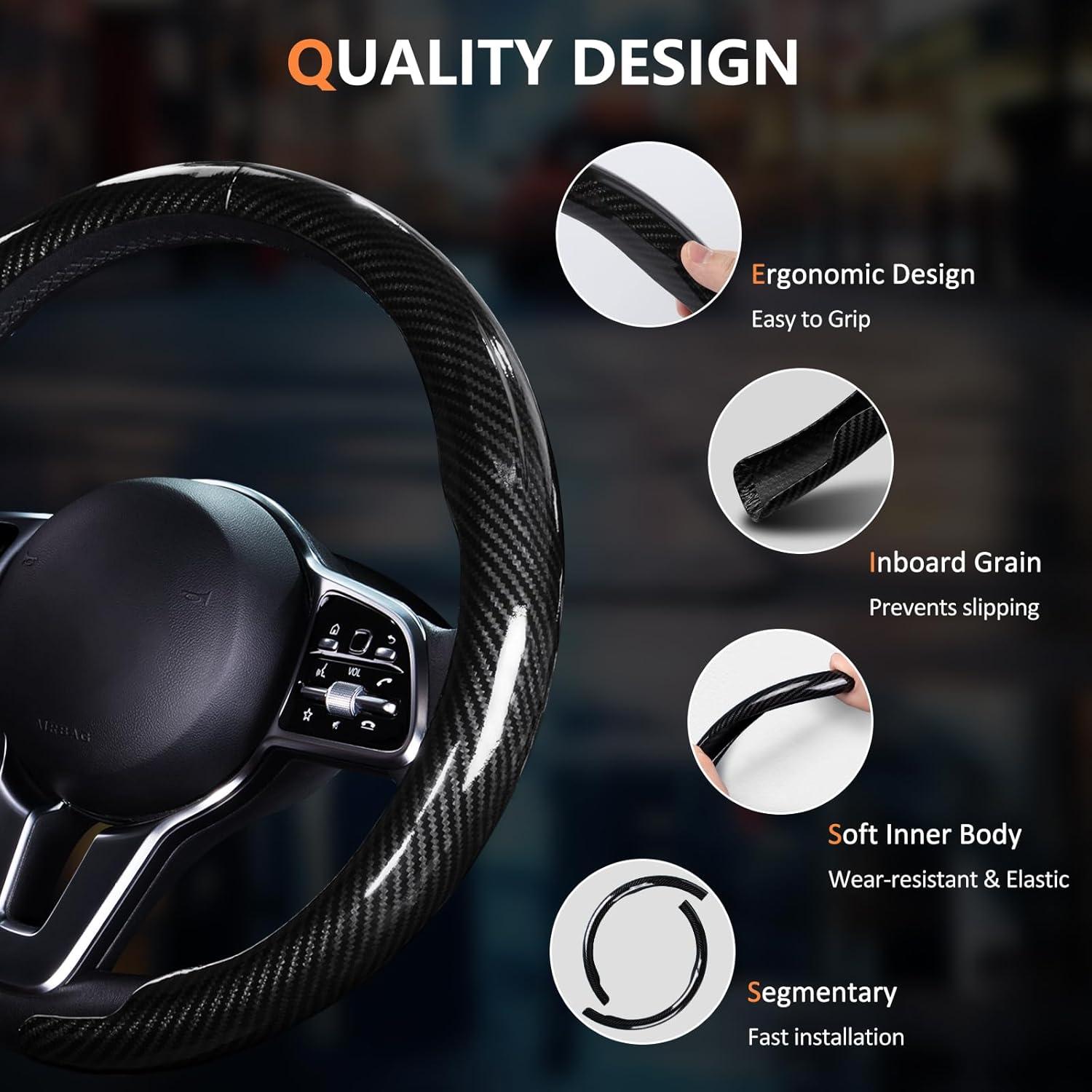 Cubierta de Volante Antideslizante Aimato 2 Piezas 14.5-15"