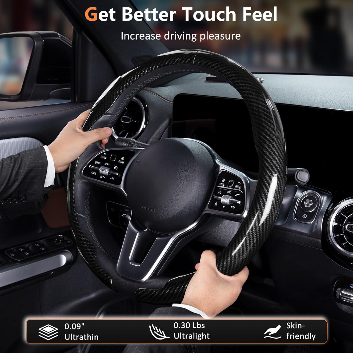 Cubierta de Volante Antideslizante Aimato 2 Piezas 14.5-15"