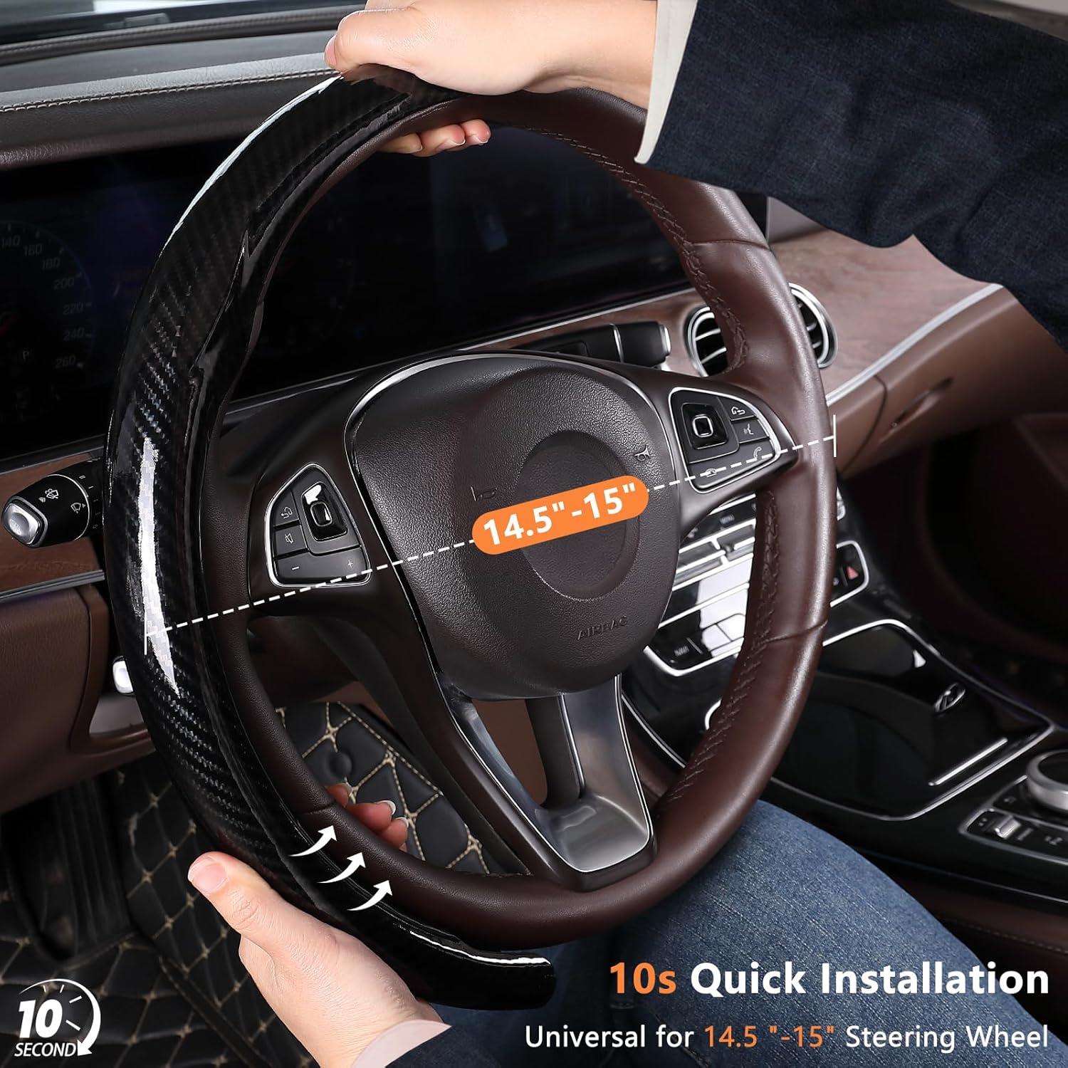 Cubierta de Volante Antideslizante Aimato 2 Piezas 14.5-15"