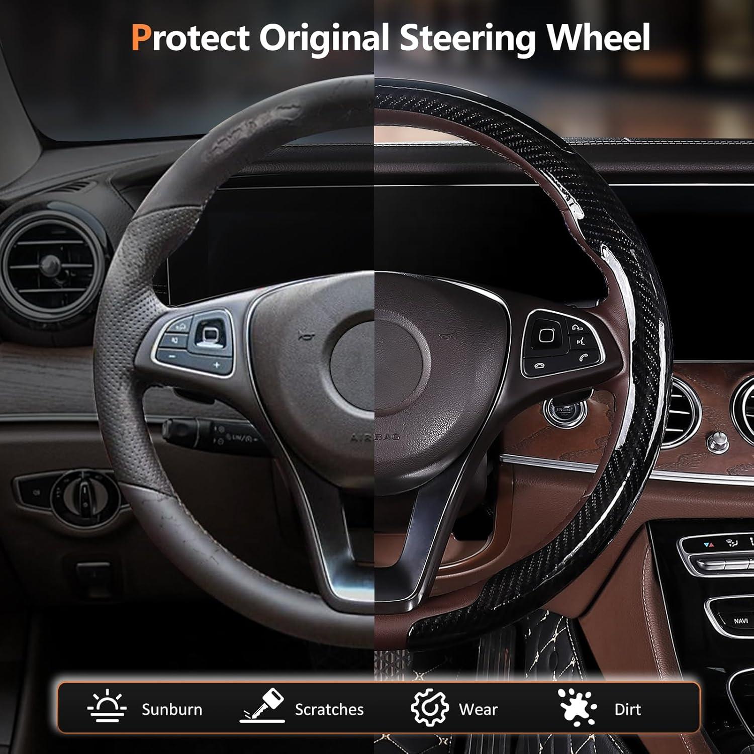 Cubierta de Volante Antideslizante Aimato 2 Piezas 14.5-15"