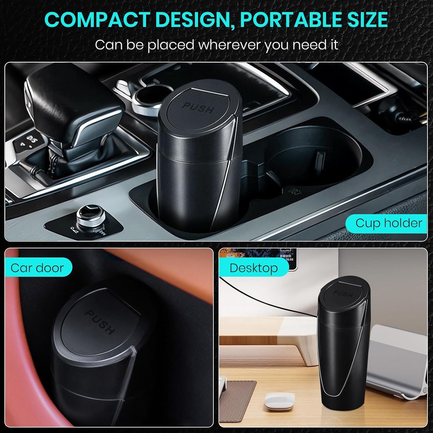 Basurero de Auto Keweis con Tapa - 2 Paquete + 60 Bolsas