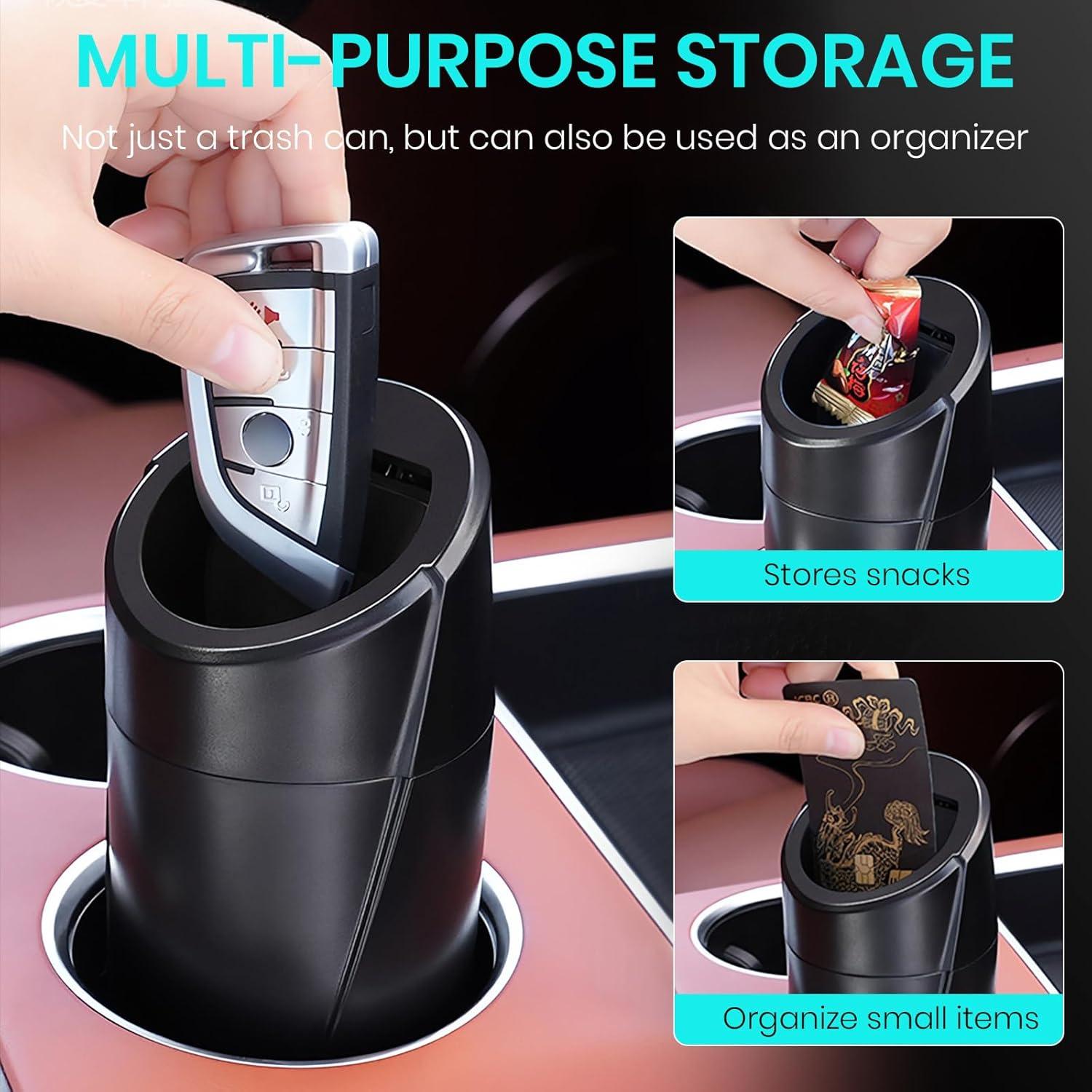 Basurero de Auto Keweis con Tapa - 2 Paquete + 60 Bolsas