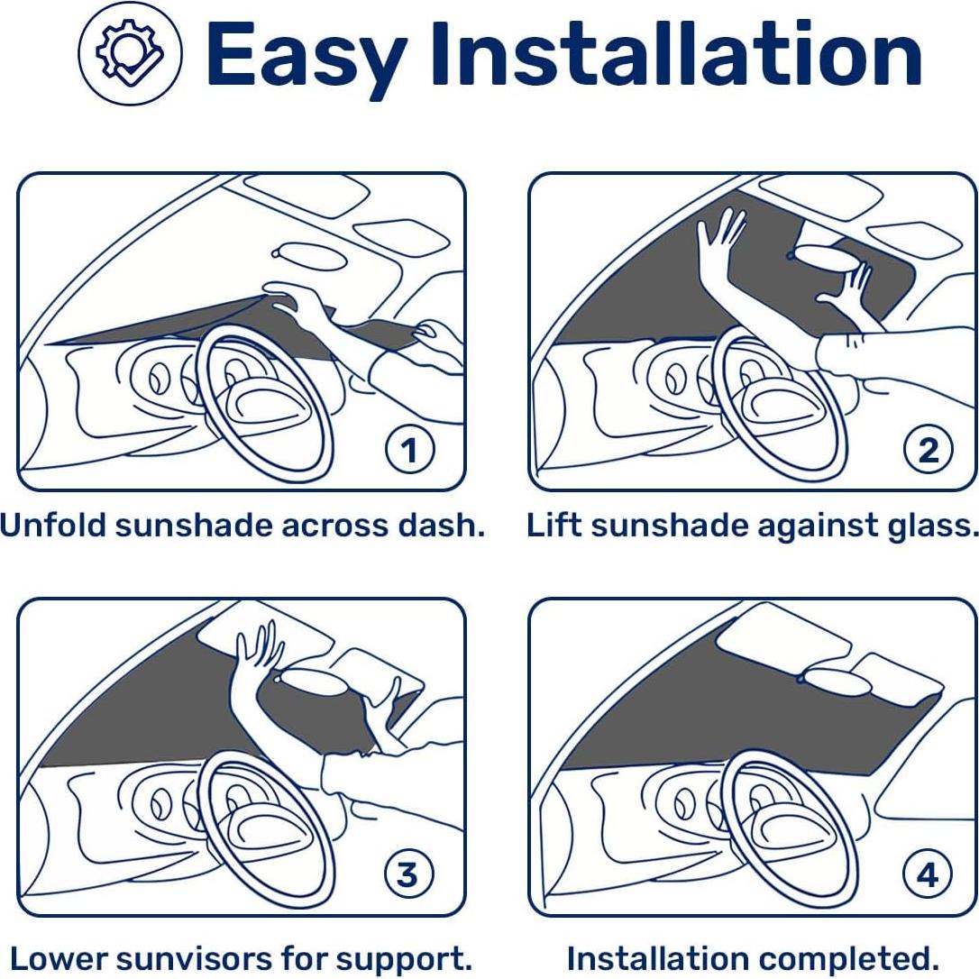Protector Solar Parabrisas GENANY Ojos Caricatura 139.7x76.2 cm
