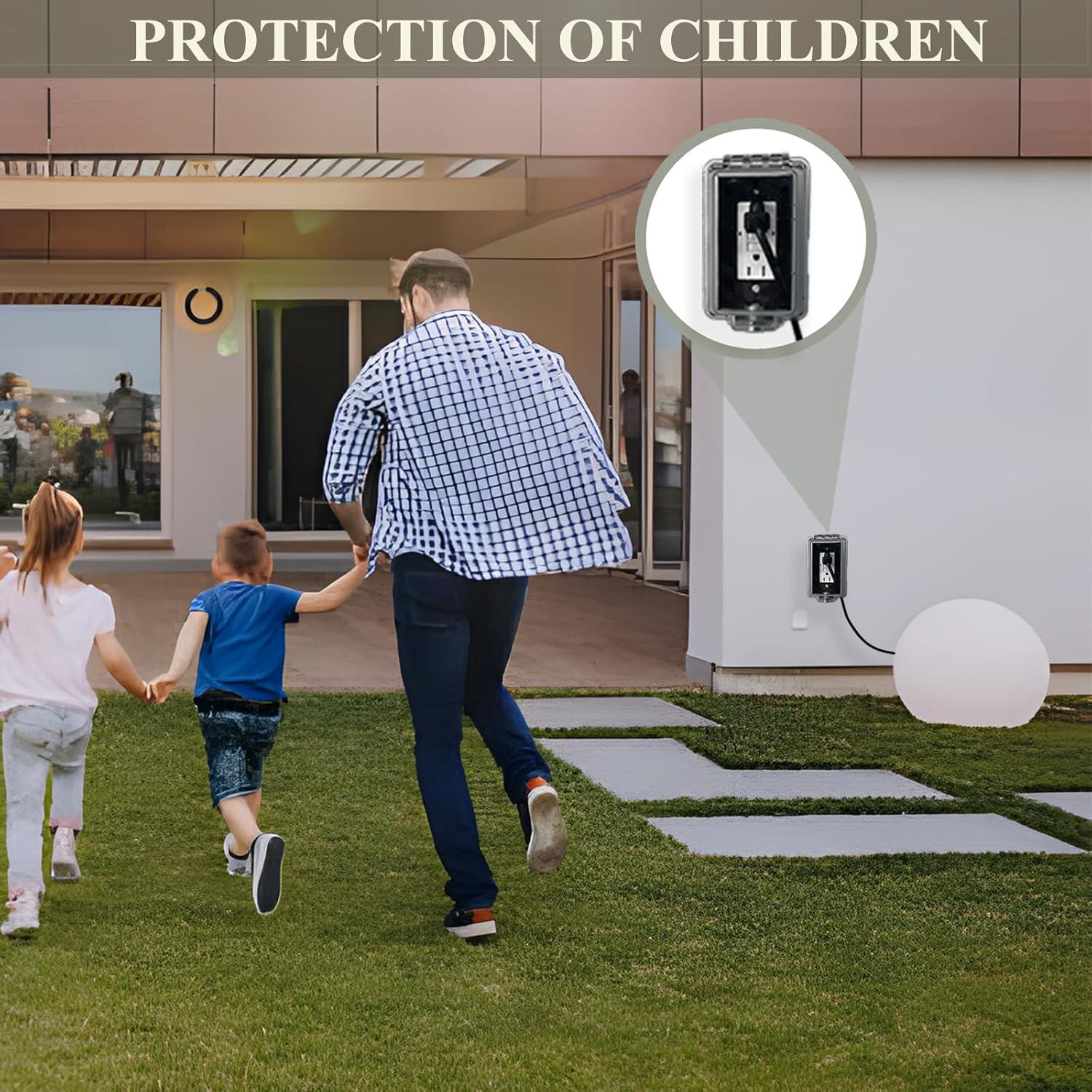 Cubierta de Enchufe Eléctrico Impermeable PILISPARK 1 Paquete