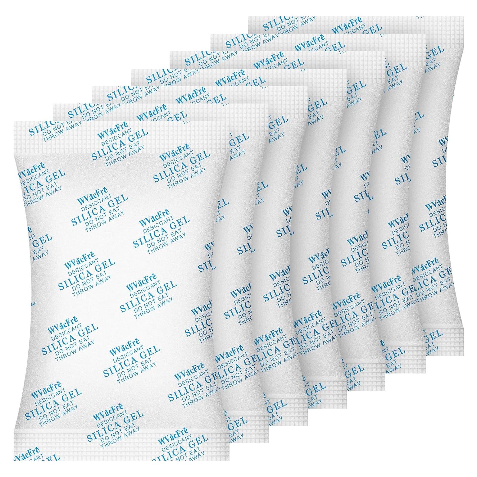 Paquetes de Gel de Silica 2g WVacFre - 250 Unidades Grado Alimenticio