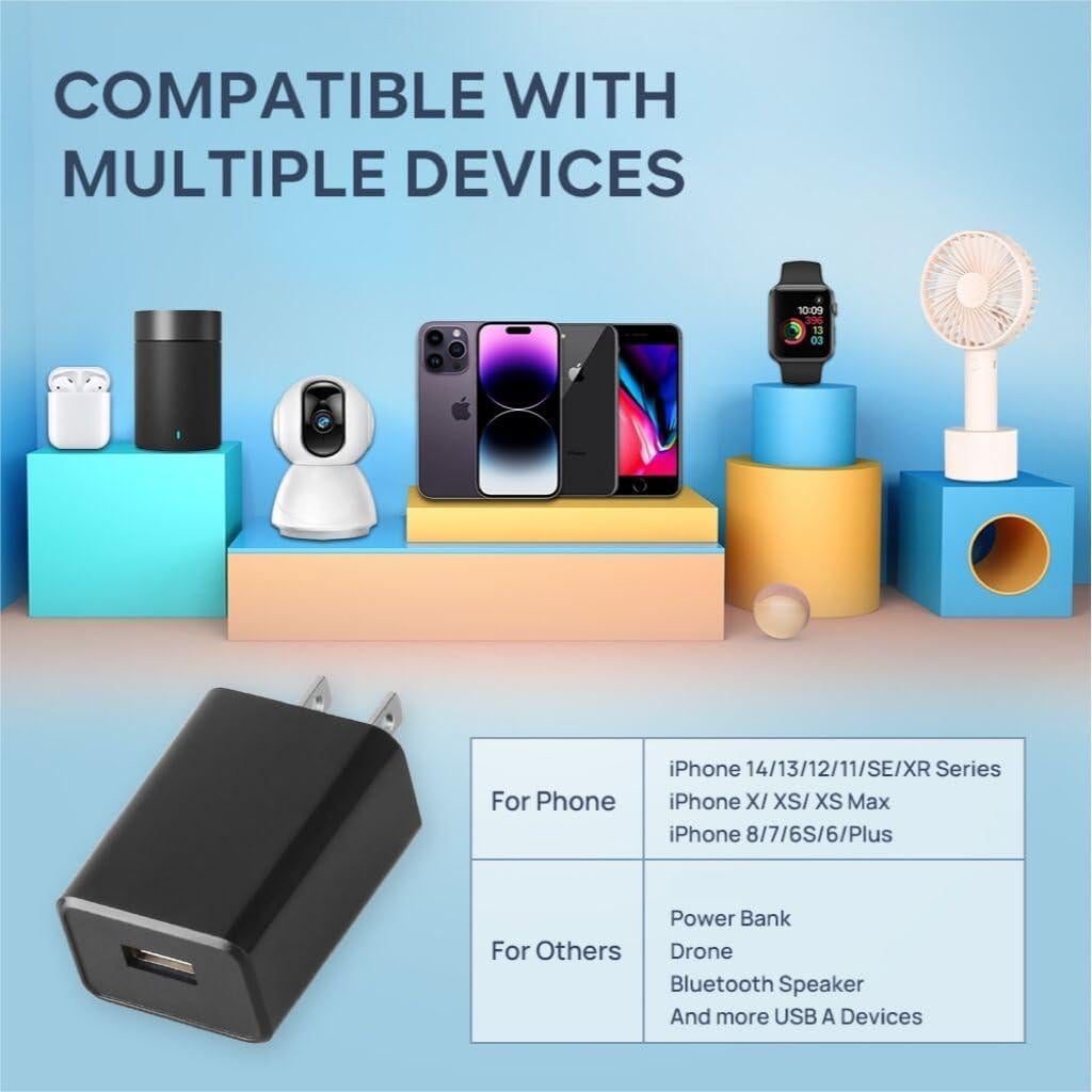 Cargador de Pared USB 5V 2A Huizhou 2PCS Negro