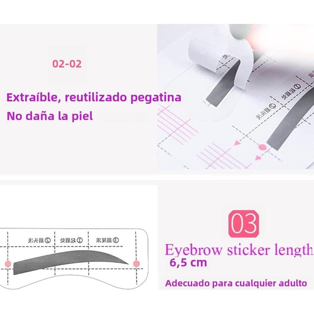 Plantillas de Cejas Mzdkjzl 60 Piezas 12 Estilos Ajustables