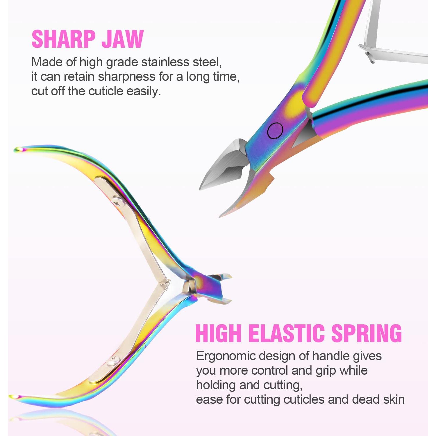 Kit de Cortadores de Uñas Acrílicos 5 en 1 alle - Acero Inoxidable