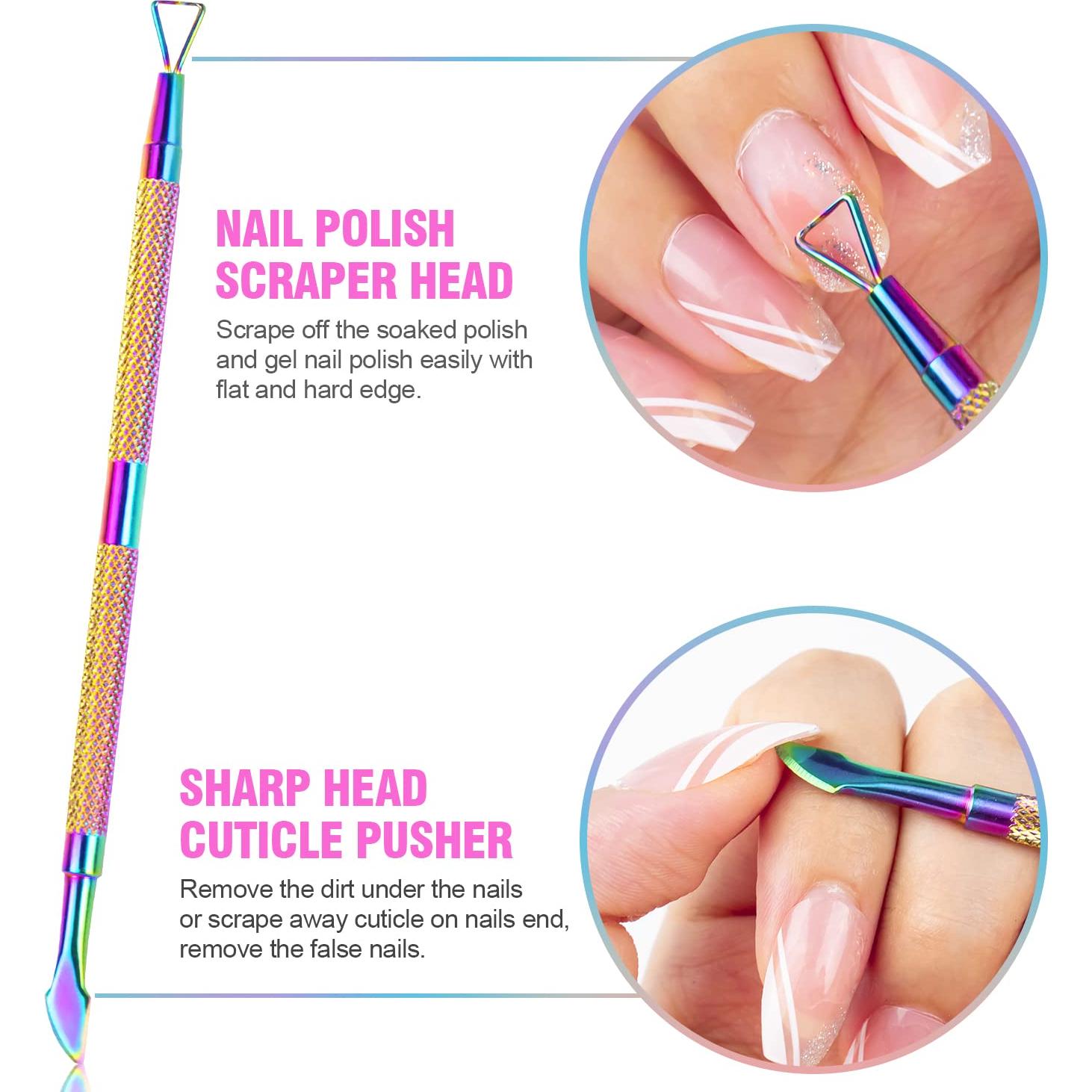 Kit de Cortadores de Uñas Acrílicos 5 en 1 alle - Acero Inoxidable